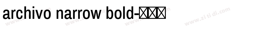 archivo narrow bold字体转换